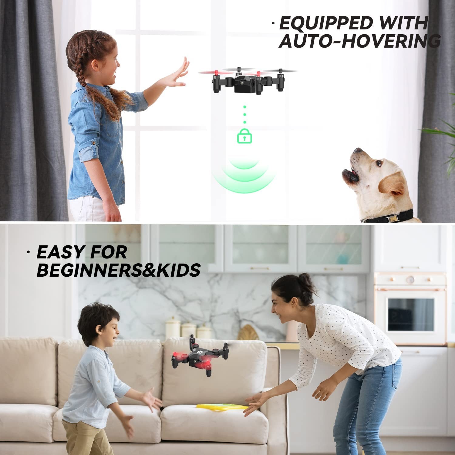 Holy Stone HS190 Foldable Mini Nano RC Drone for Kids Gift Portable Pocket Quadcopter with Altitude Hold 3D Flips and Headless Mode Easy to Fly for Beginners