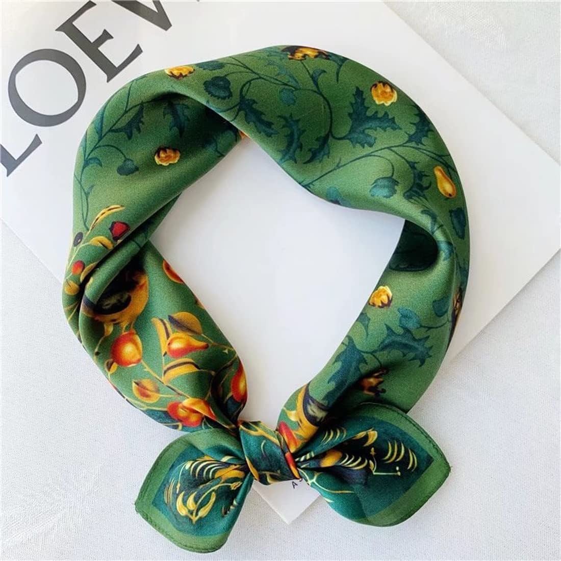 Women s Pure Mulberry Silk Scarf 21   x 21  Lightweight Small Square Satin Neck Scarfs