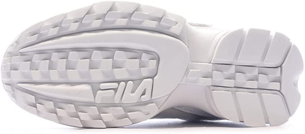 Fila Women s Disruptor II Patches White/White (5FM00538 100) - 6.5