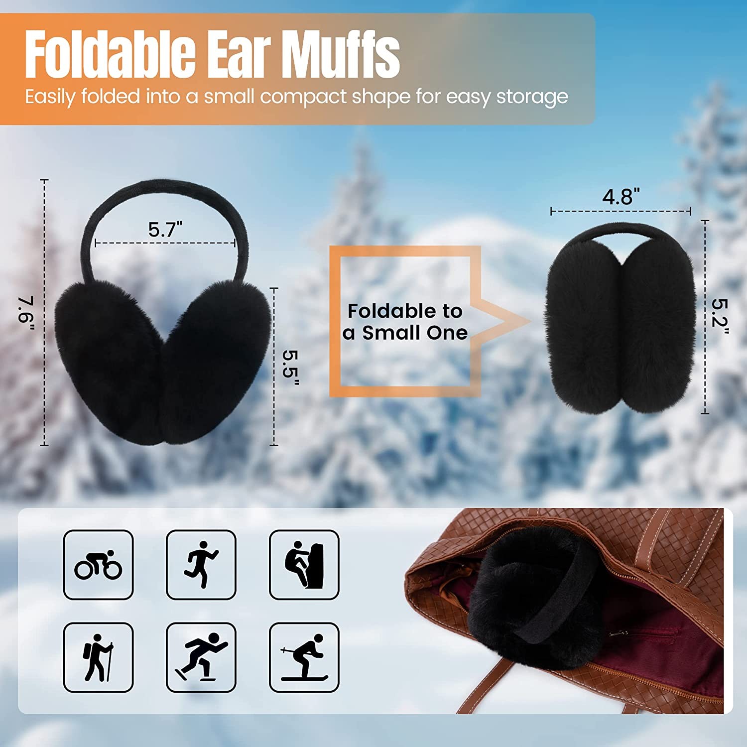 Livingston Men / Women s Faux Furry Warm Winter Outdoors Ear Muffs