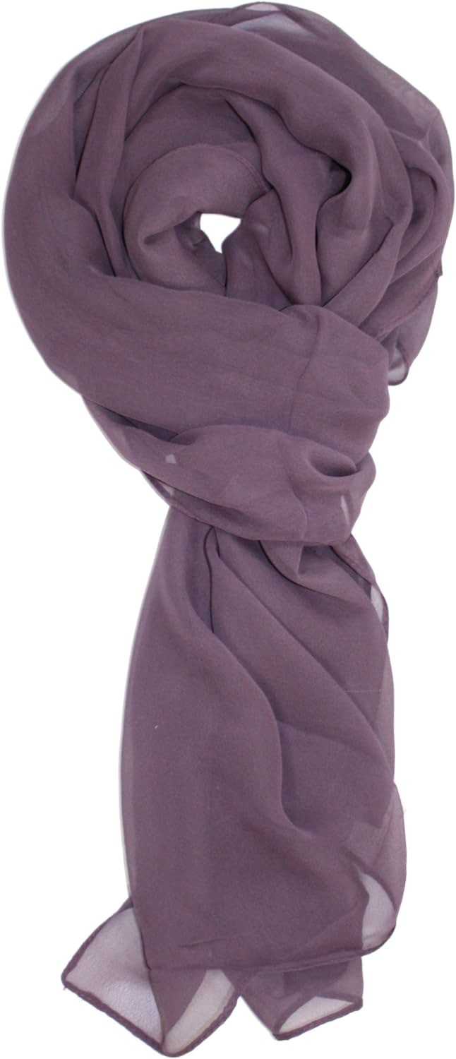 Ted & Jack - Solid Color Silk Blend Lightweight Accent Scarf