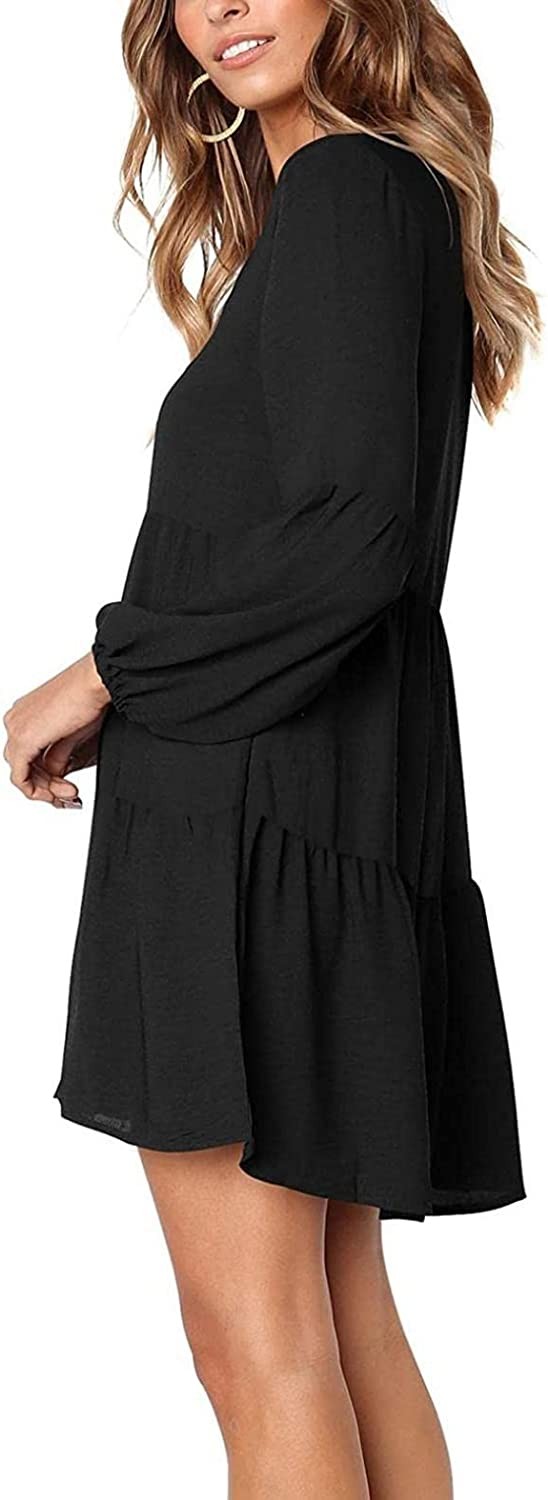 AIHOU Women Metal Halter Neck Sleeveless Boho Mini Dress Sexy Beach Casual Summer Sundress Tunic T Shirt Cami Tank Dress