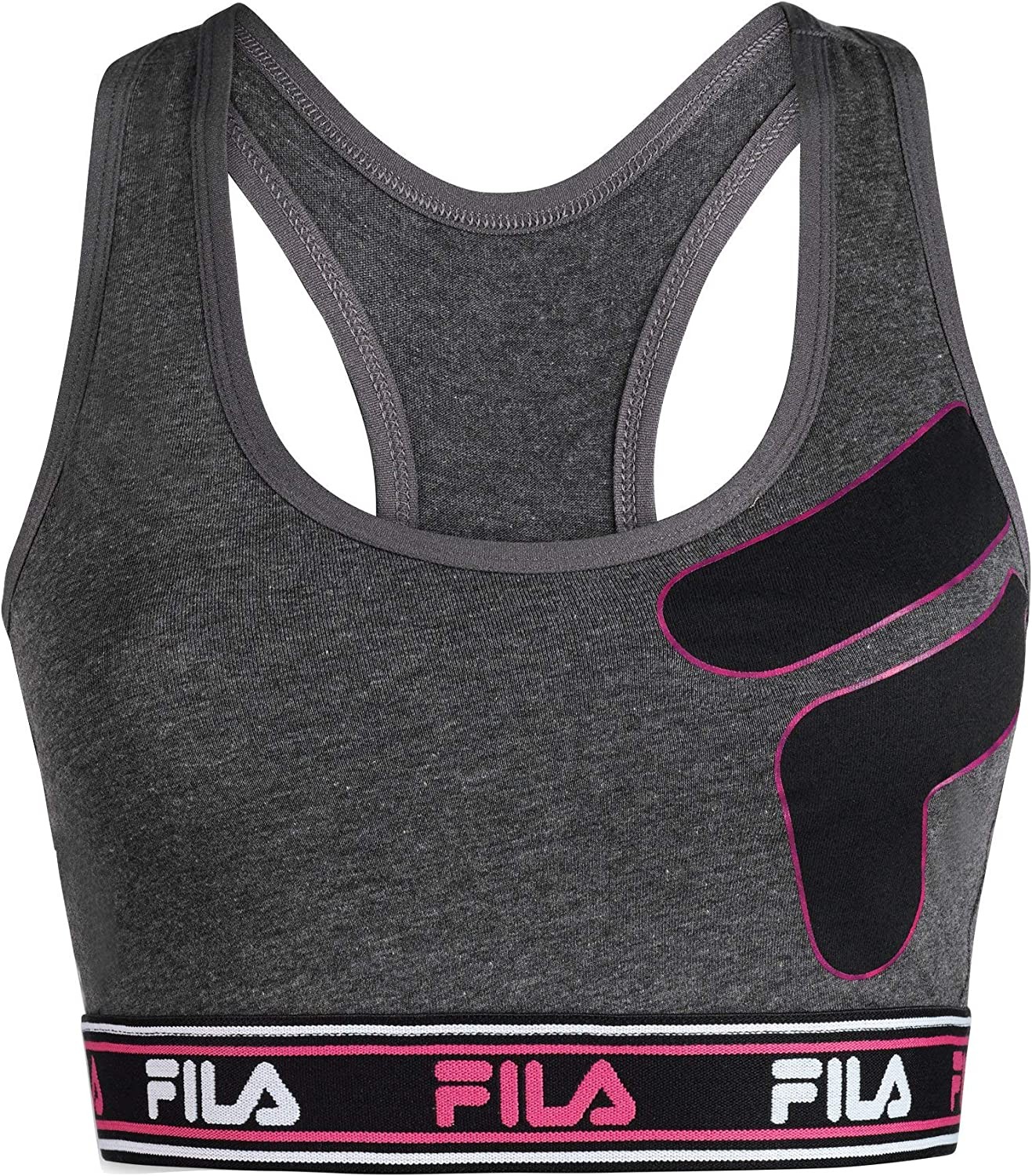 Fila Women s Classic Logo Cotton Racerback Sports Bra