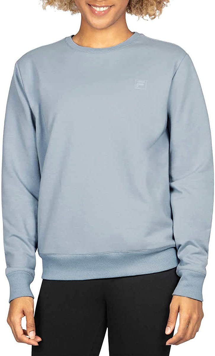 Fila Womens French Terry Long Sleeve Crewneck Sweatshirt