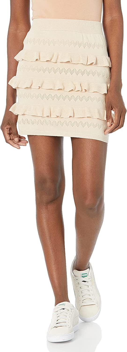 KENDALL + KYLIE Women s Eyelet Ruffle Skirt