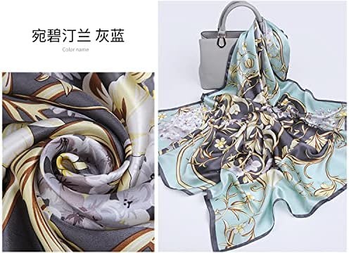 Big Square Silk Scarf in Abstract Patterns,100% Silk,5+ Optional Colors,110cm x 110cm,真丝围巾