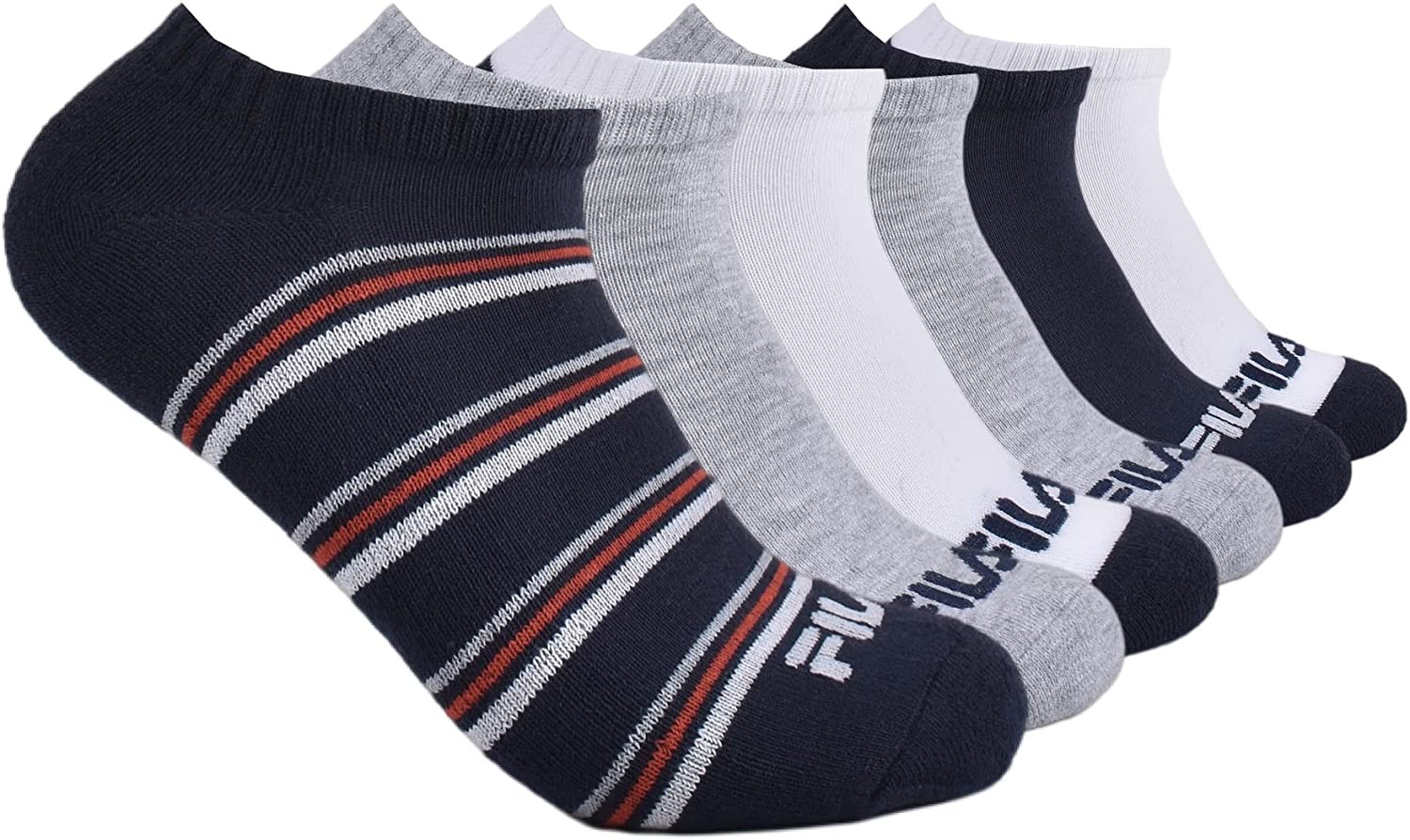 Fila Womens Half Cushioned No Show Socks