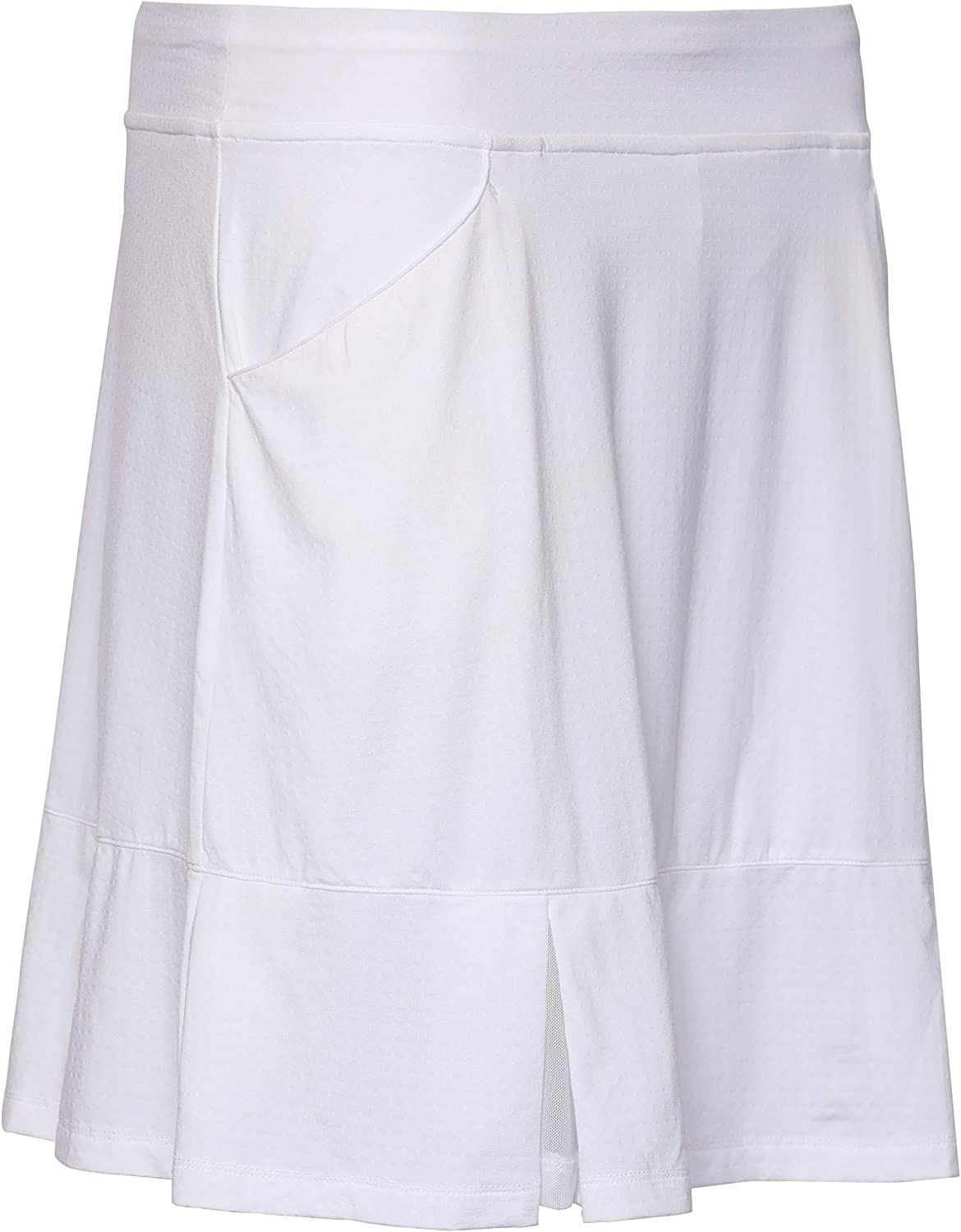 Bette & Court Women s Pull on Skirt with Mesh Box Pleats, Liner 18" Length