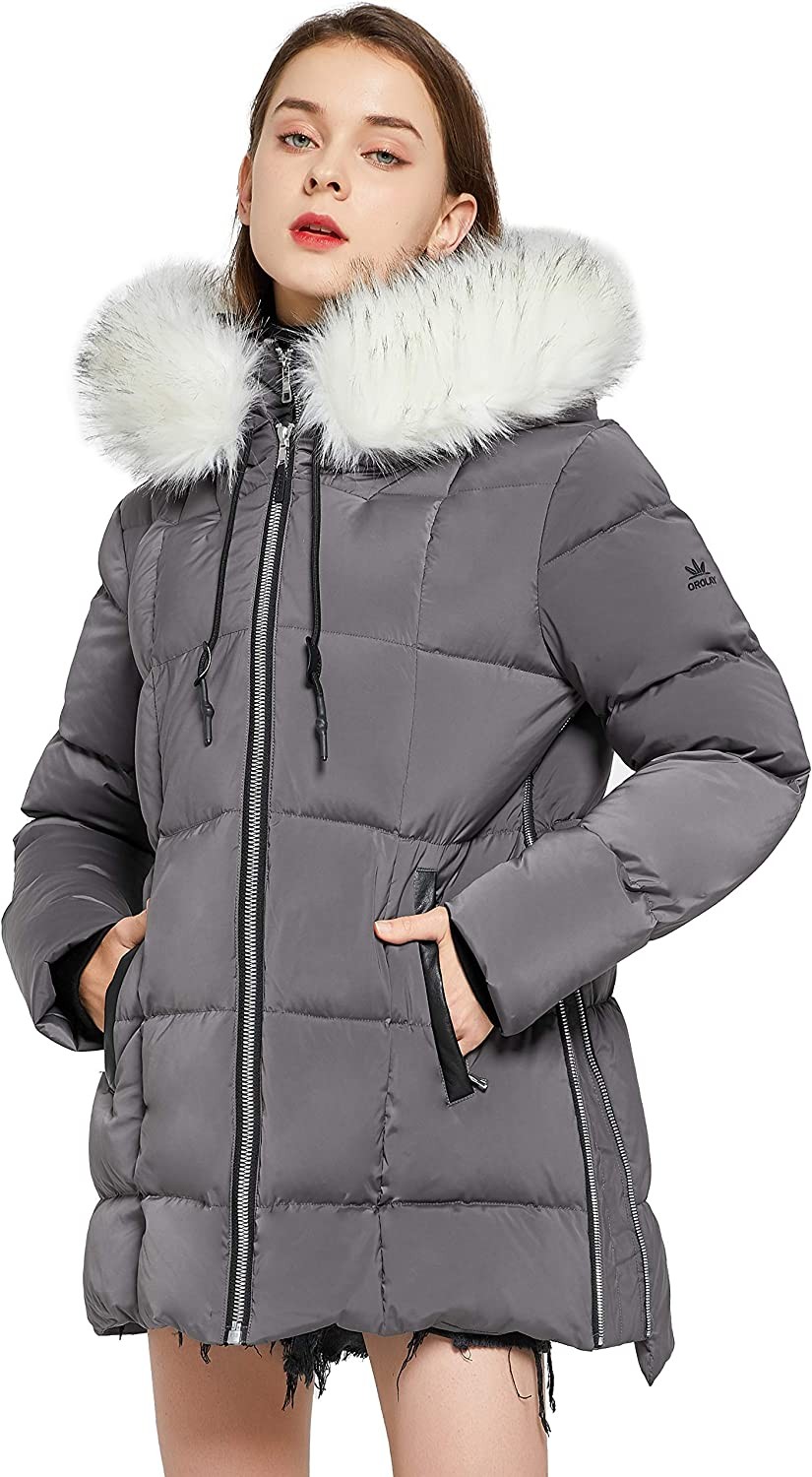 Orolay Women s Thickened Winter Bubble Down Coat Inner Vest Hooded Puffer Jacket