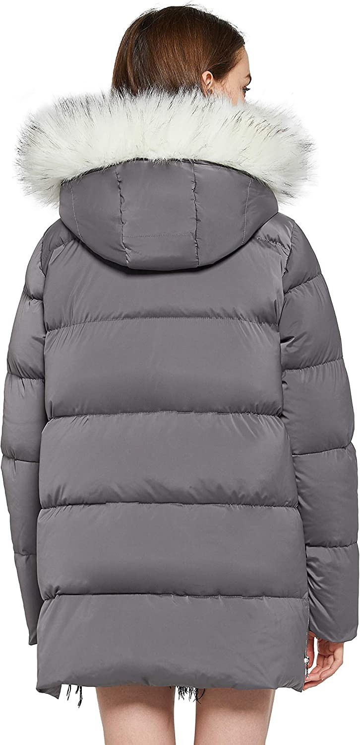 Orolay Women s Thickened Winter Bubble Down Coat Inner Vest Hooded Puffer Jacket