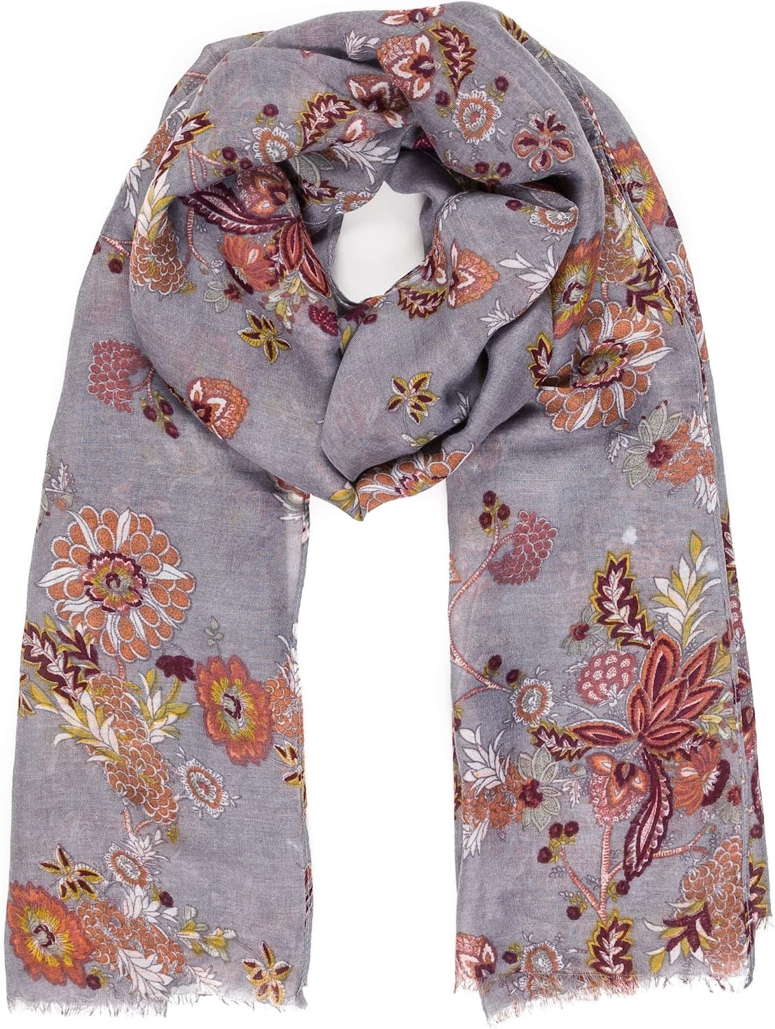 Scarfs for Women Lightweight Floral Flower Fashion Wrap Shawl Fall Winter