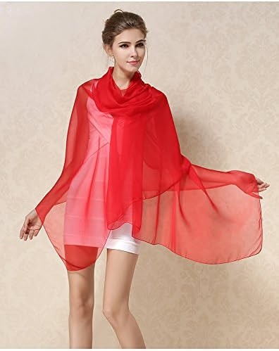 Long Silk Scarf in Pure Single Color,10 Colors,100% Silk,Rectangle 180cm x 110cm,真丝围巾