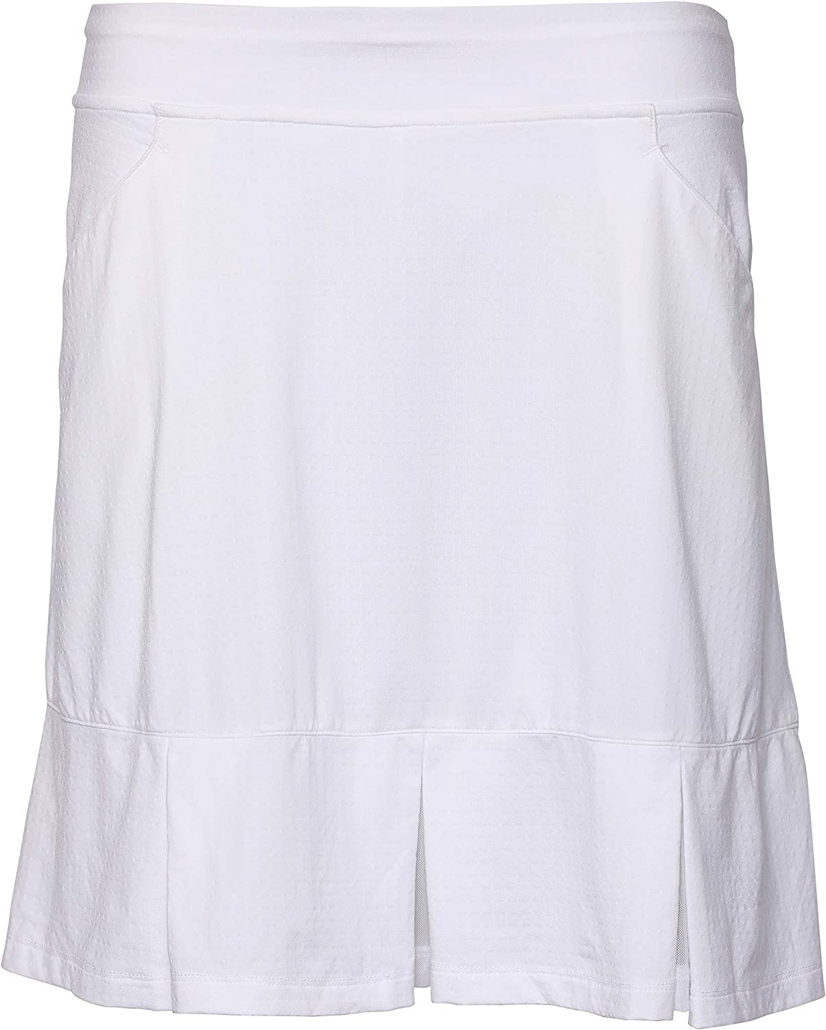 Bette & Court Women s Pull on Skirt with Mesh Box Pleats, Liner 18" Length
