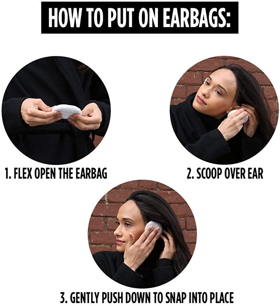 Sprigs Earbags Bandless Ear Warmers/Earmuffs with Thinsulate