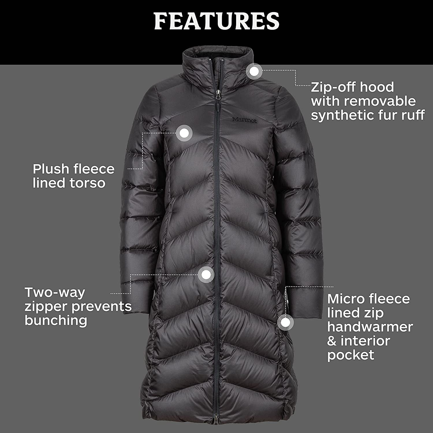 Marmot Women s Montreaux Full-Length Down Puffer Coat