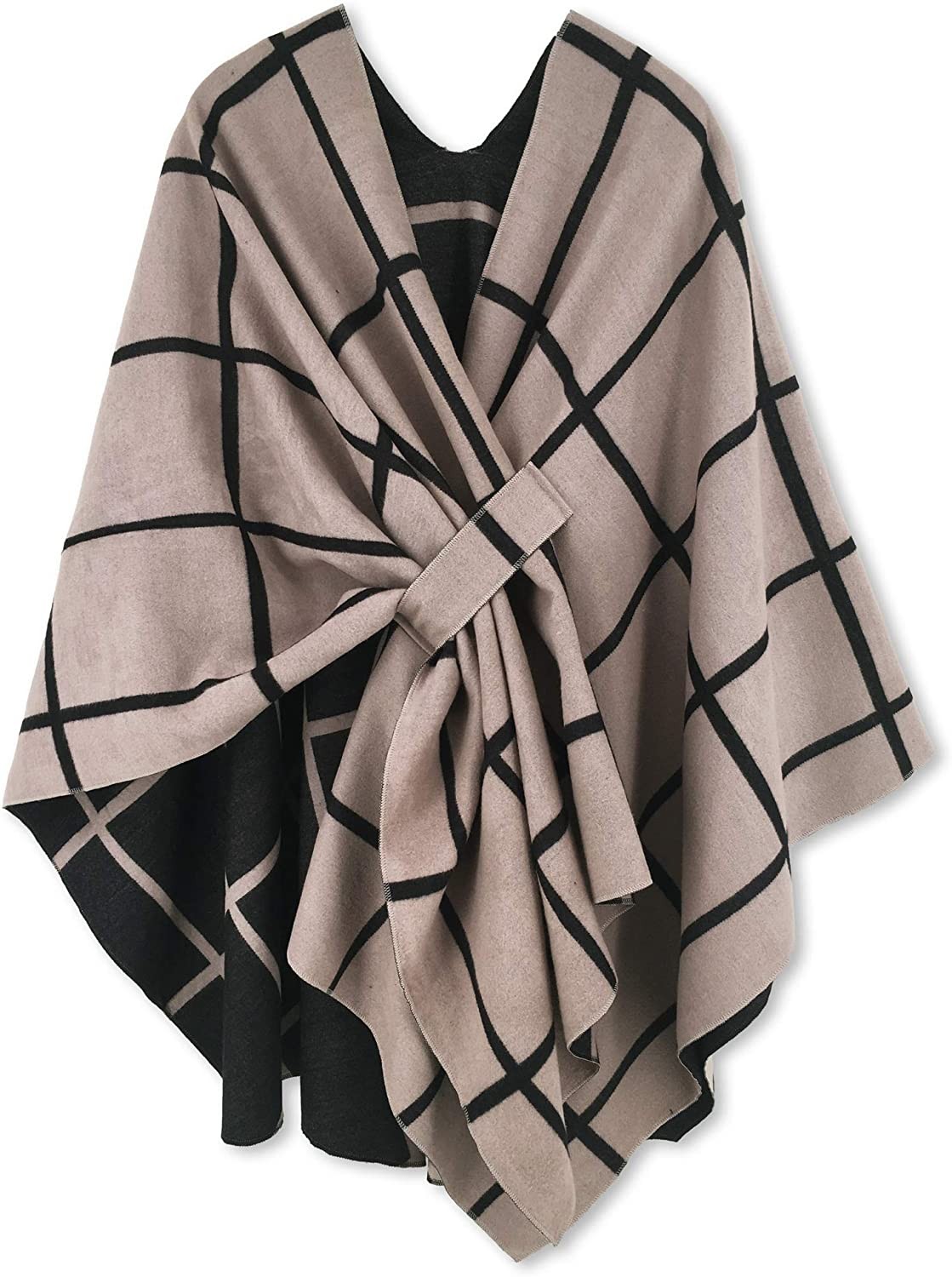 Moss Rose Women s Shawl Wrap Poncho Ruana Cape Open Front Cardigan Shawls for Fall Winter