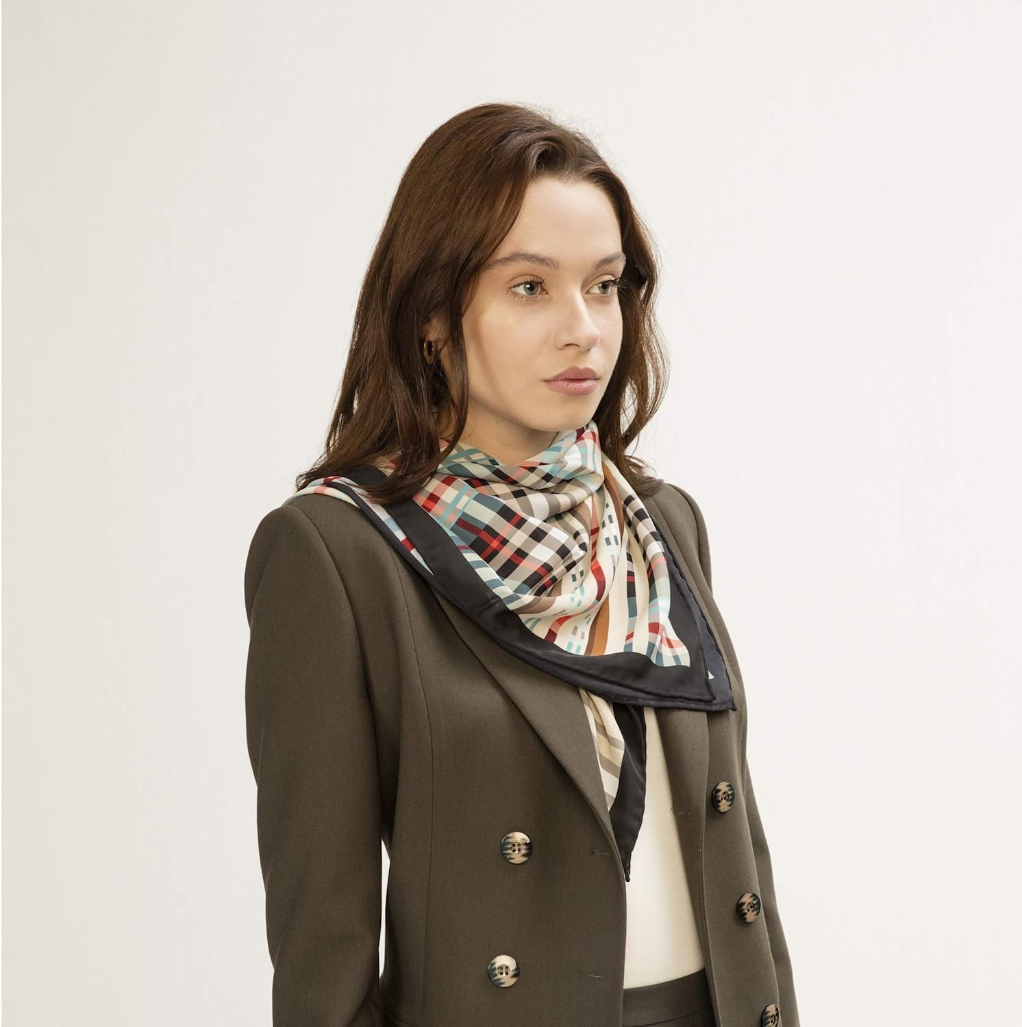 Silk and River 100% Handmade 35" Scarves + FREE Bracelet - Breathable Digital Printed Premium Scarf with Gift Packed Set