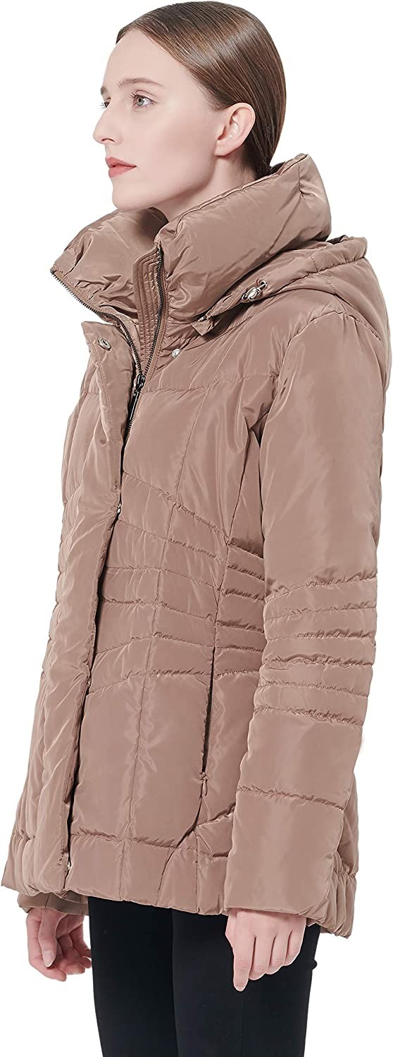 Orolay Women s Warm Winter Down Coat Hooded Puffer Jacket