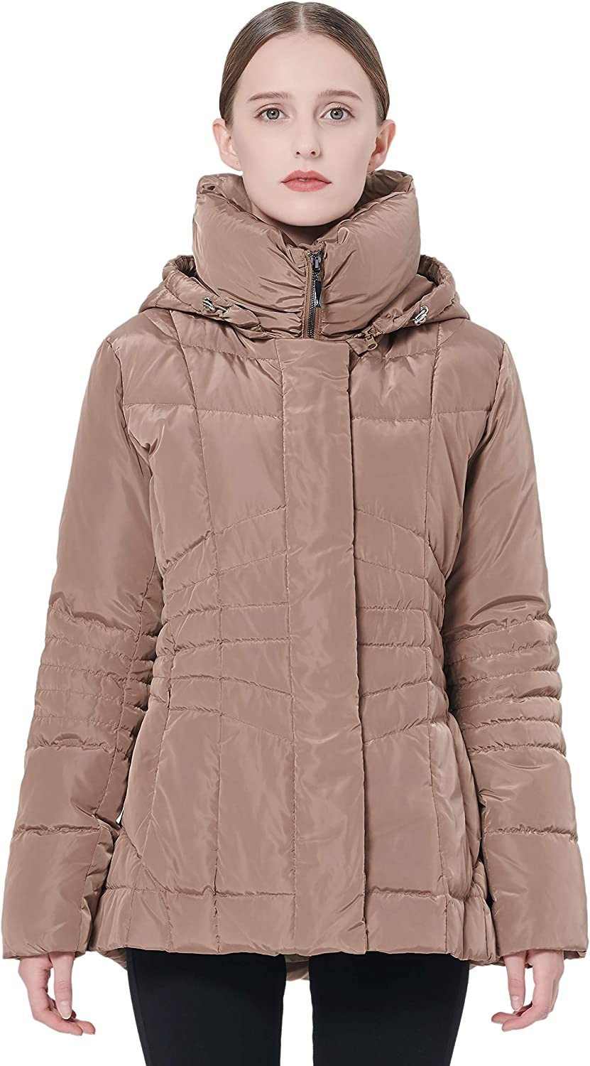 Orolay Women s Warm Winter Down Coat Hooded Puffer Jacket