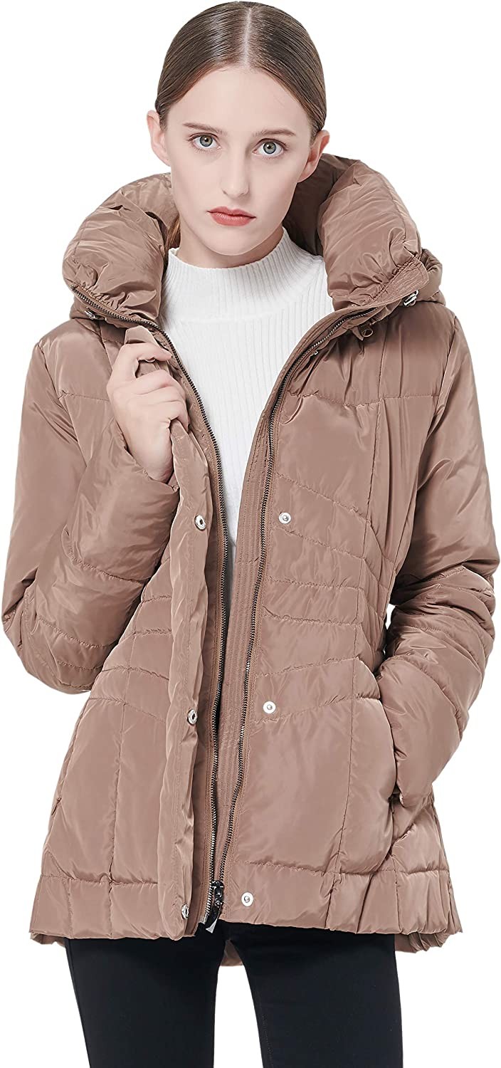 Orolay Women s Warm Winter Down Coat Hooded Puffer Jacket
