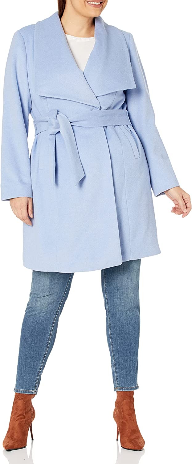 Cole Haan Women s Wool Slick Belted Coat