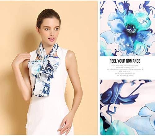 Large Rectangle Long Silk Scarf with 100% Mulberry Silk,14 Different Patterns,175cm x 52cm,真丝围巾