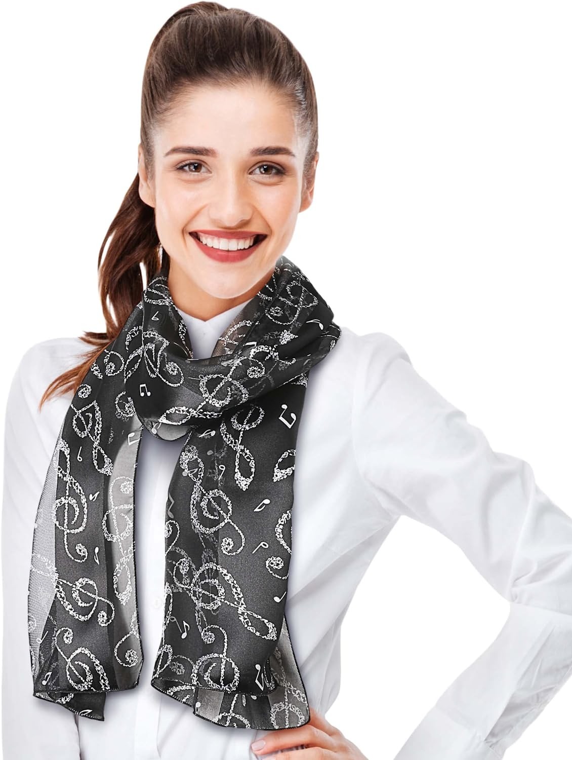 CBC Crown Women s Fashion Music Note Scarf (Various Patterns, Colors)