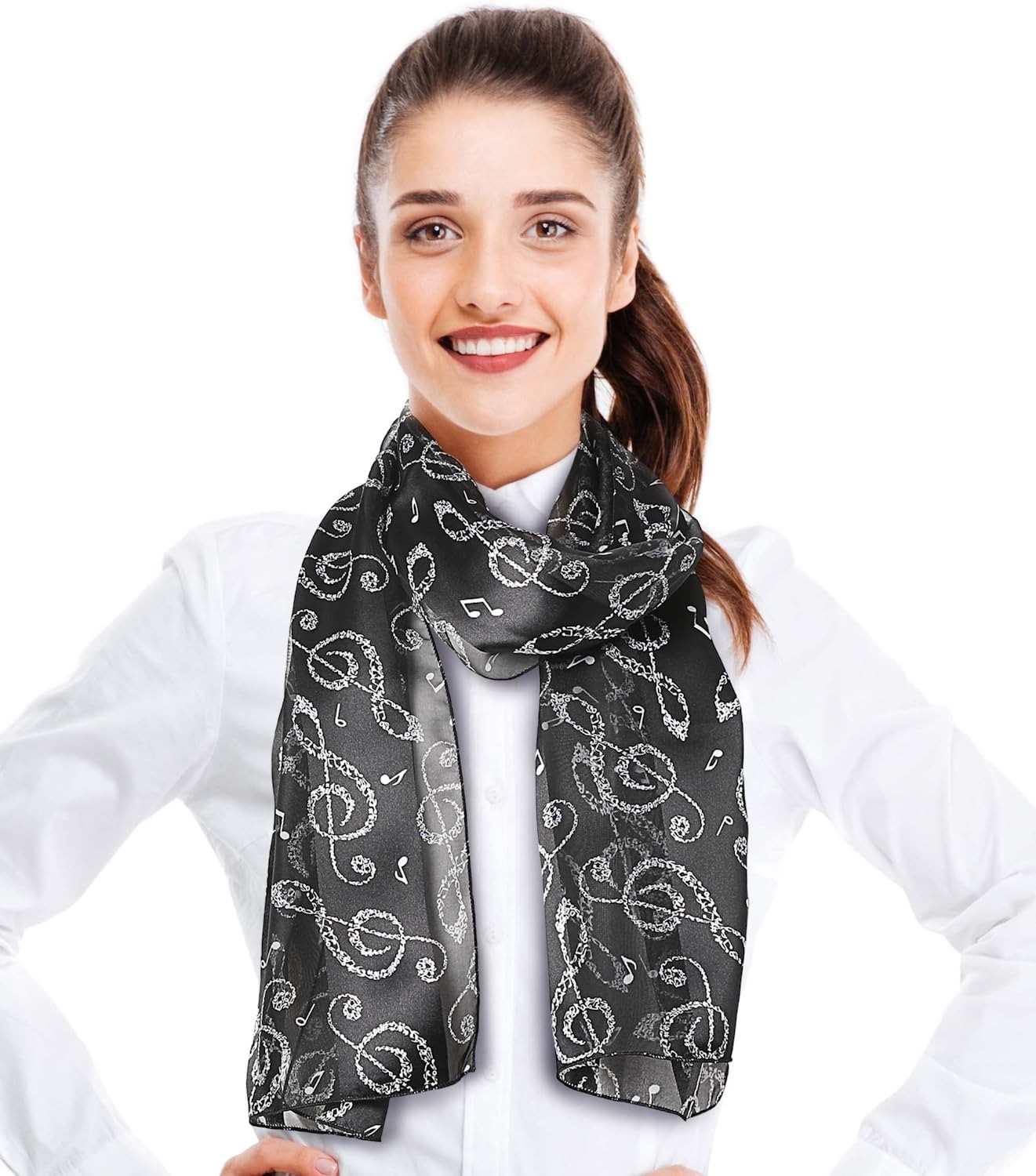 CBC Crown Women s Fashion Music Note Scarf (Various Patterns, Colors)
