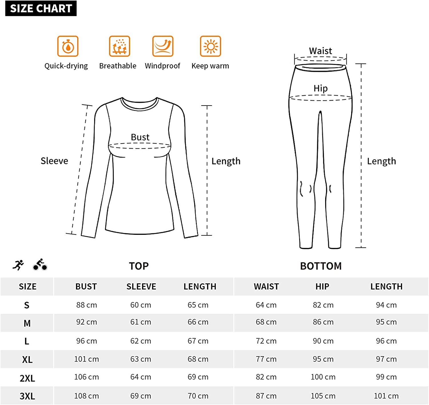 HiZiTi Thermal Underwear for Women Long Johns Set with Fleece Lined Base Layer Suits