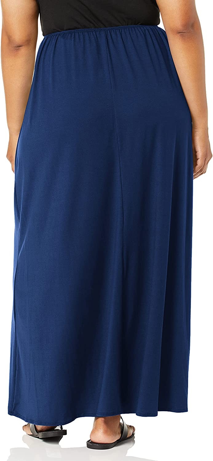 Star Vixen Women s Plus-Size Modest Soft Dty Knit Pull-on Maxiskirt