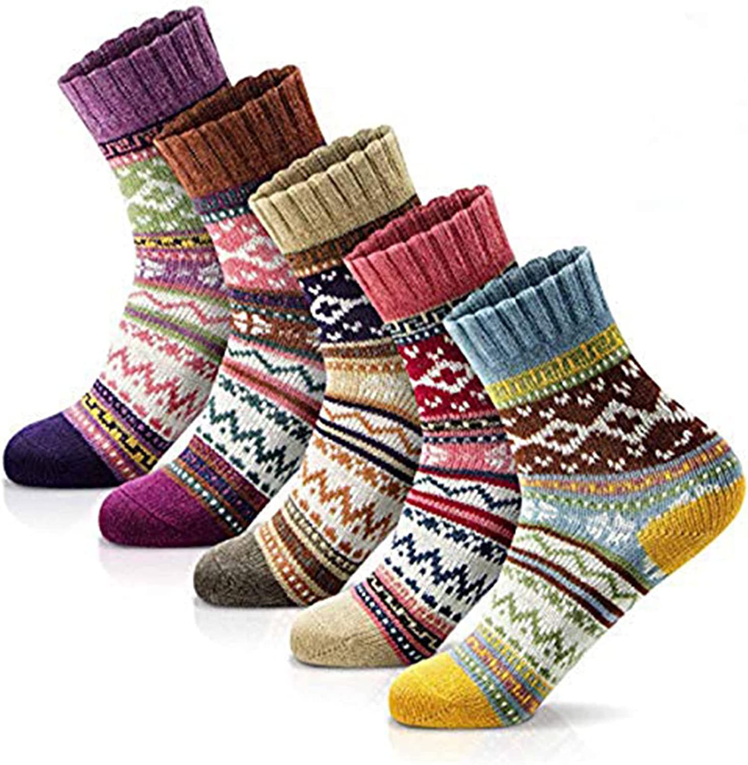 Women s Winter Socks Gift Box Free Size Thick Wool Soft Warm Casual Socks for Women Socks…