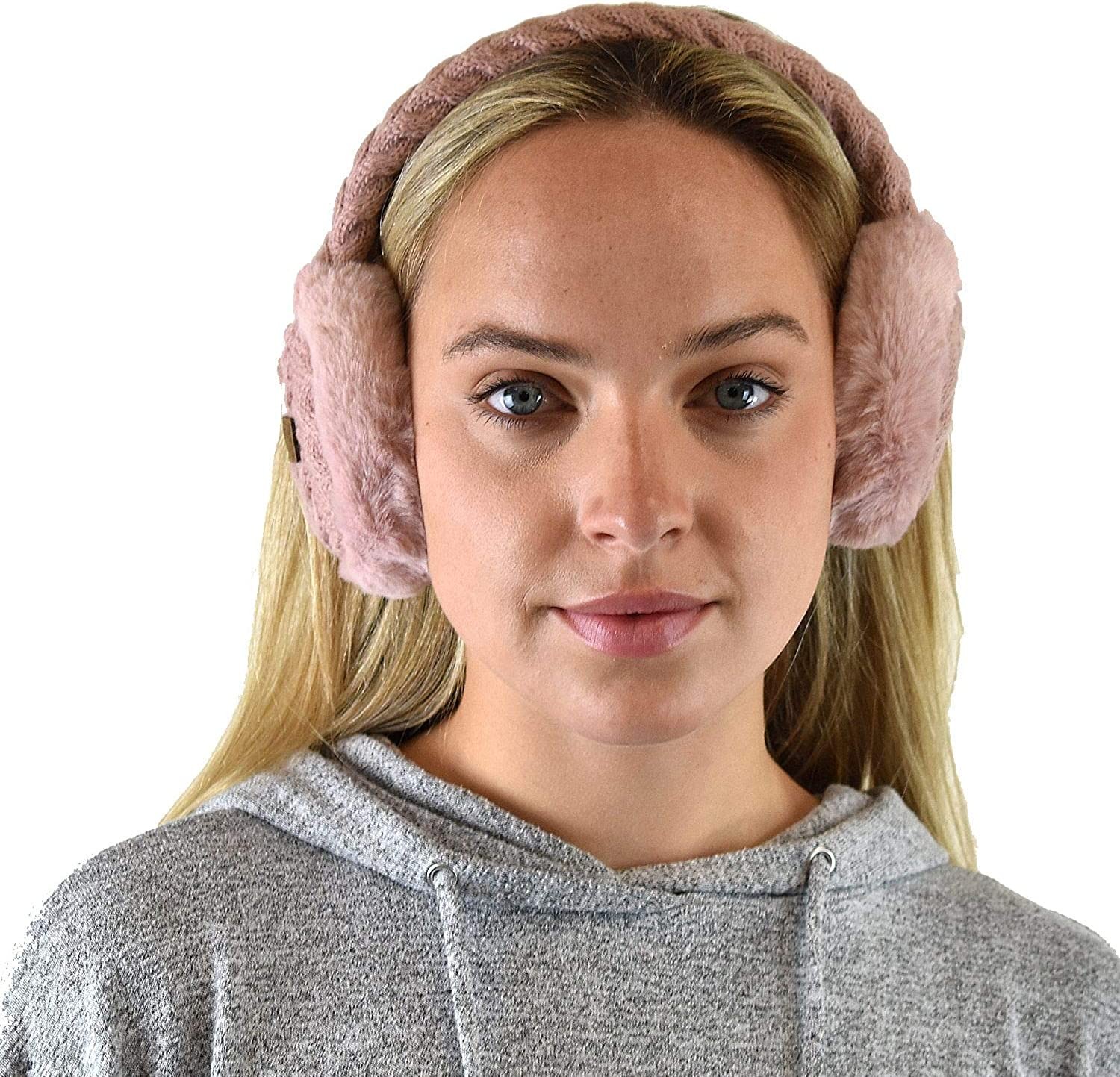 C.C Soft Winter Warm Adjustable Headband Ear Warmer Earmuffs