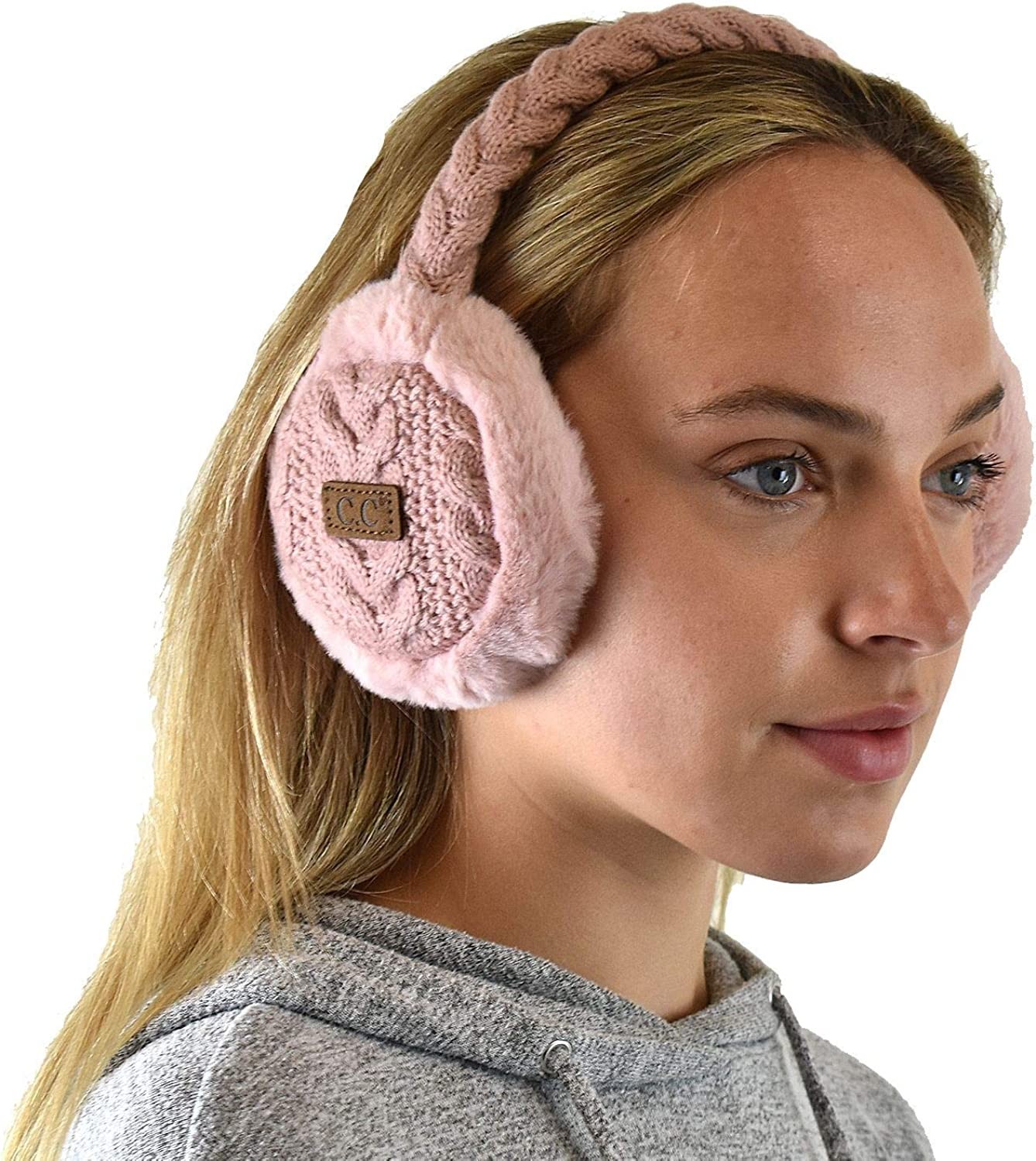 C.C Soft Winter Warm Adjustable Headband Ear Warmer Earmuffs