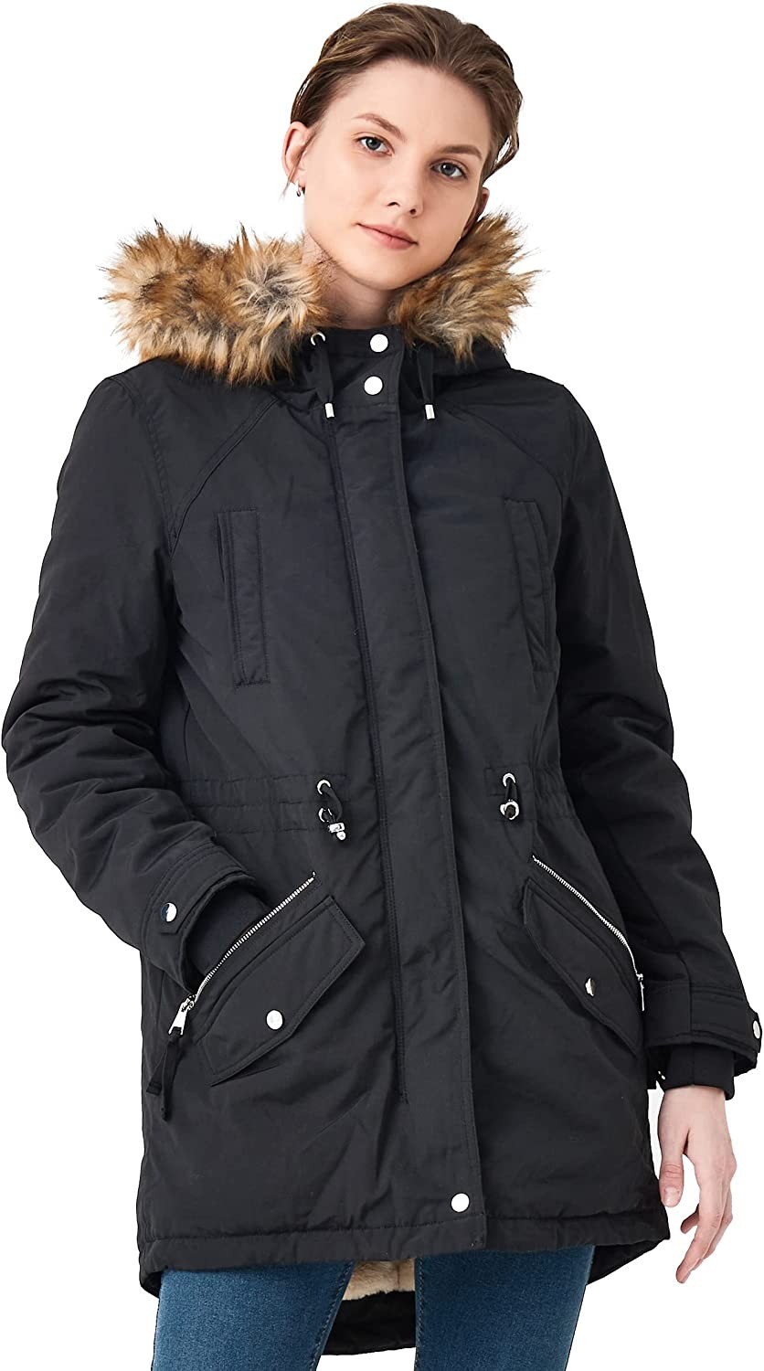 Royal Matrix Women s Winter Coats Hooded Parka Coat Fleece Lined Warm Long Winter Jacket Thick Coats with Pockets