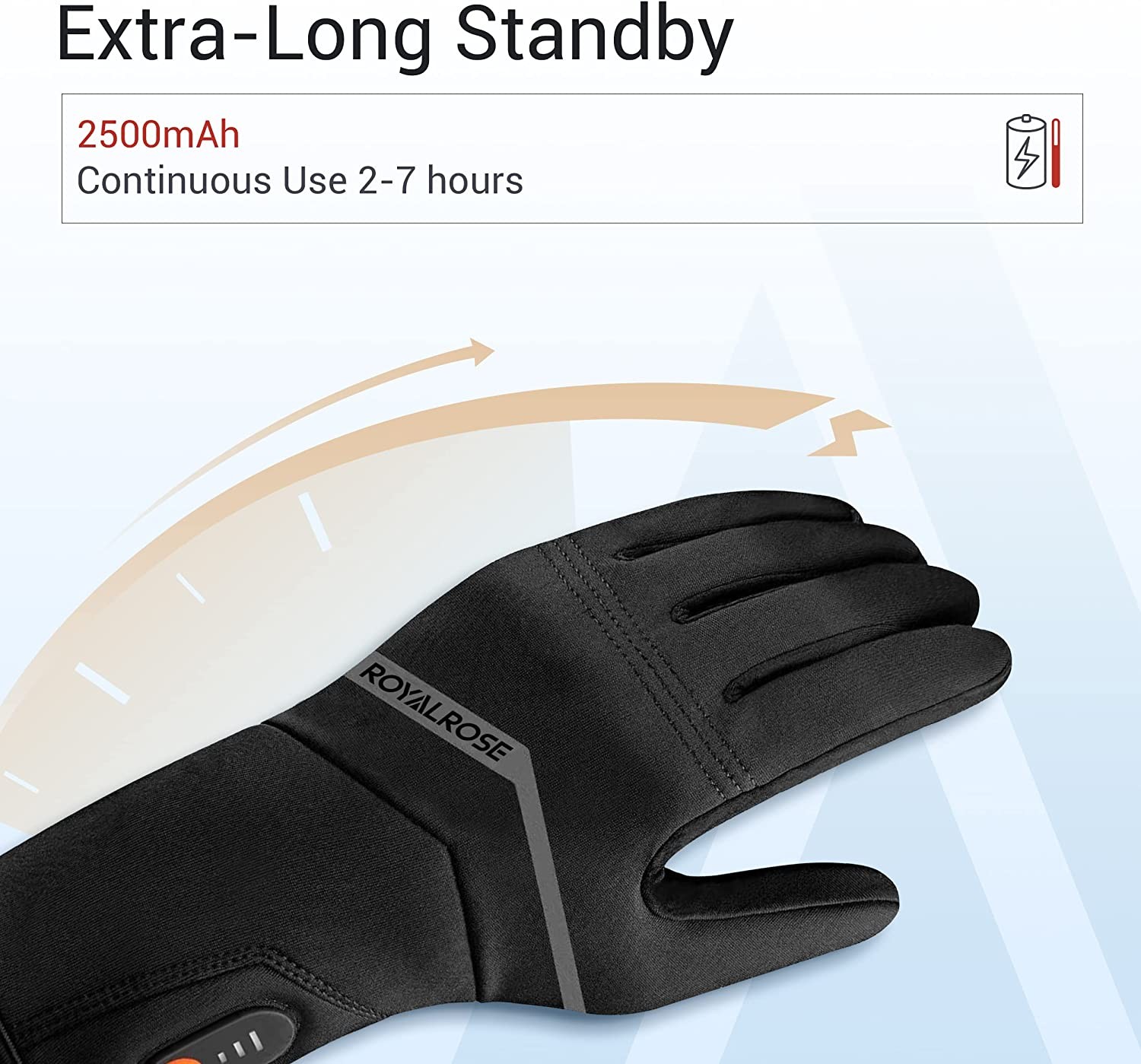 Heated Gloves Liners for Men Women Rechargeable Waterproof, Winter Gloves Liners for Arthritis Raynaud s, Thin Heated Work Gloves for Ski Golf Hiking Driving