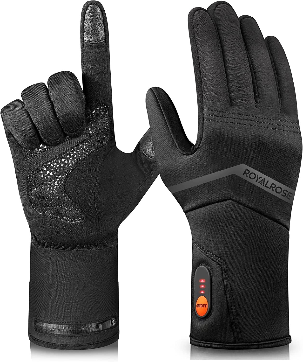 Heated Gloves Liners for Men Women Rechargeable Waterproof, Winter Gloves Liners for Arthritis Raynaud s, Thin Heated Work Gloves for Ski Golf Hiking Driving