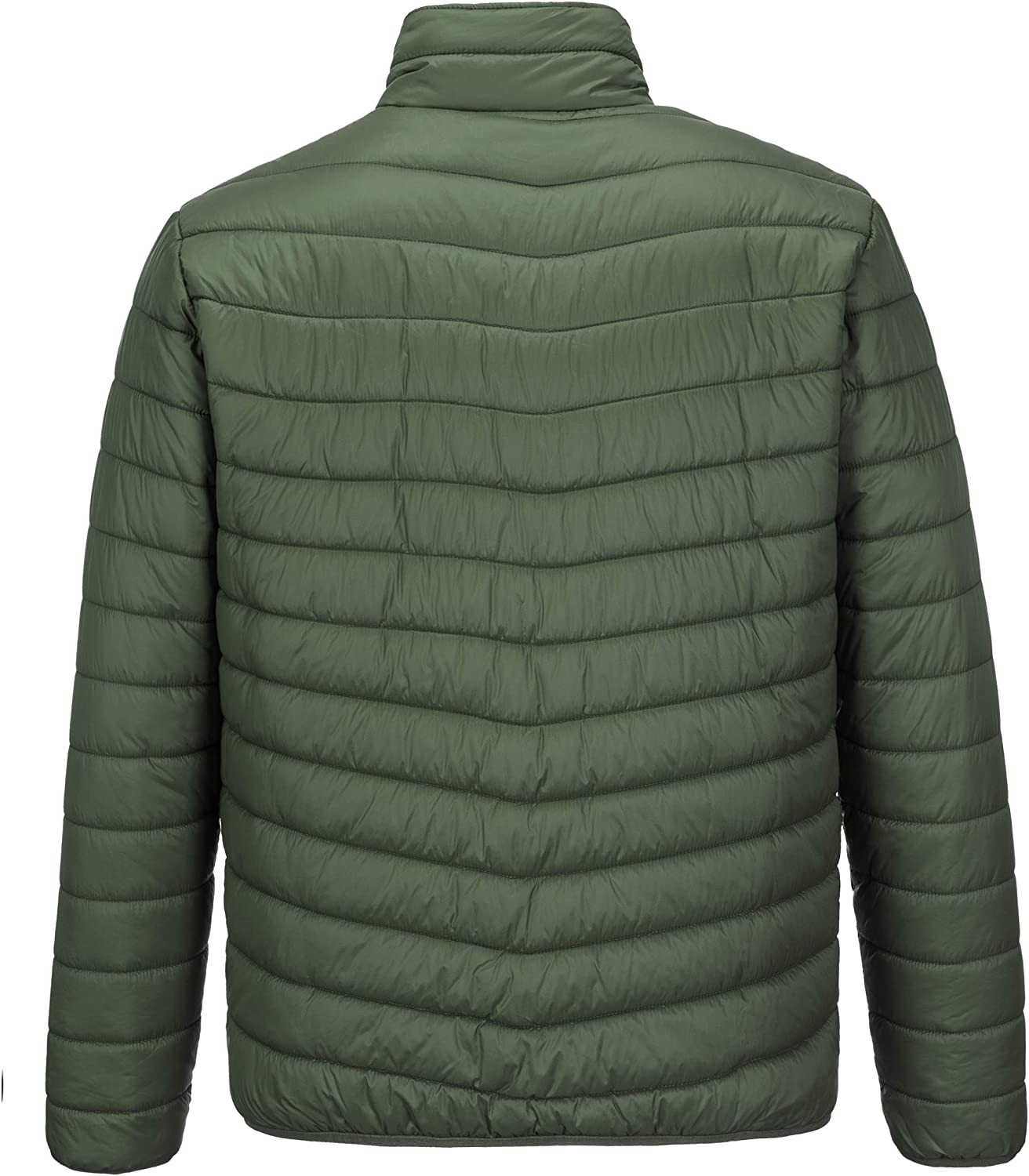Outdoor Ventures Men s Lightweight Packable Puffer Winter Jacket Insulated Puffy Coat for Snow Ski Hiking Travel