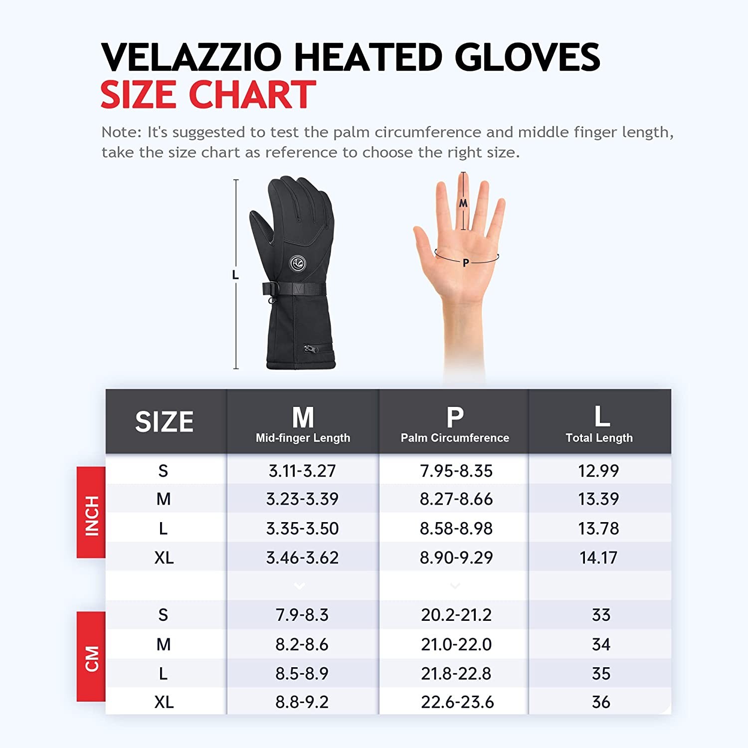 Heated Gloves, VELAZZIO Rechargeable 4800mAh Electric Heating Gloves for Men Women, Winter Thermal Warm Battery Gloves for Skiing Hunting Fishing Snowboarding