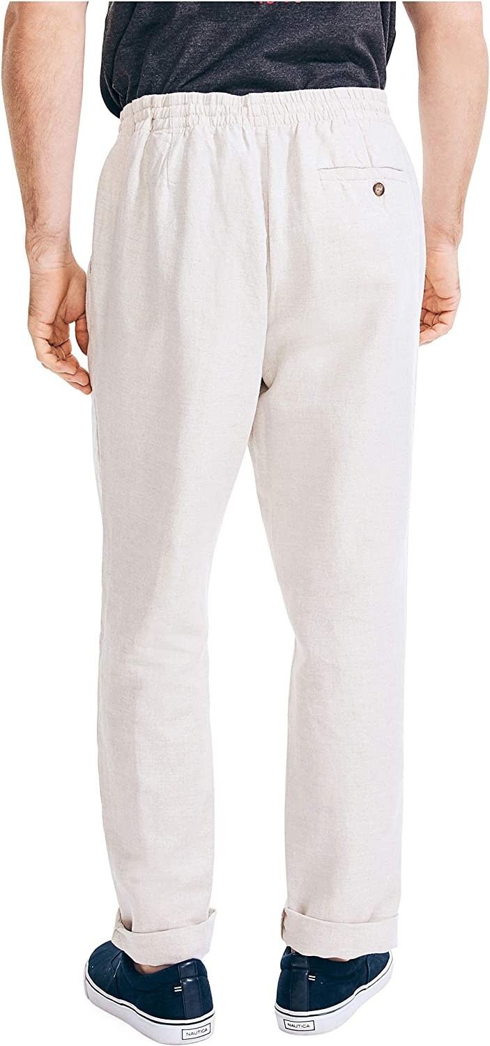 Nautica Men s Classic Fit Drawstring Linen Pant