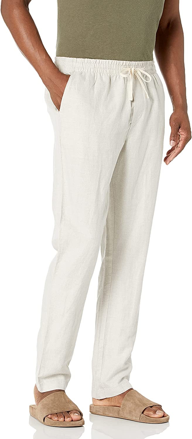 Nautica Men s Classic Fit Drawstring Linen Pant