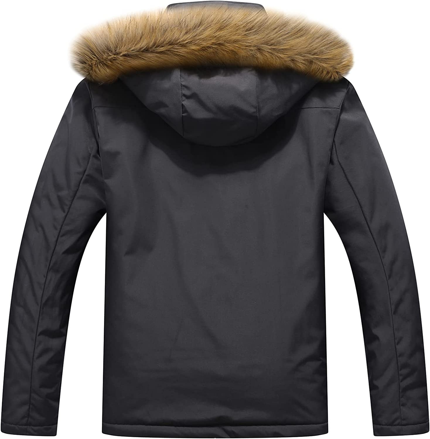 Men s Winter Snow Coat Warm Ski Jacket Waterproof Hooded Work Outerwear