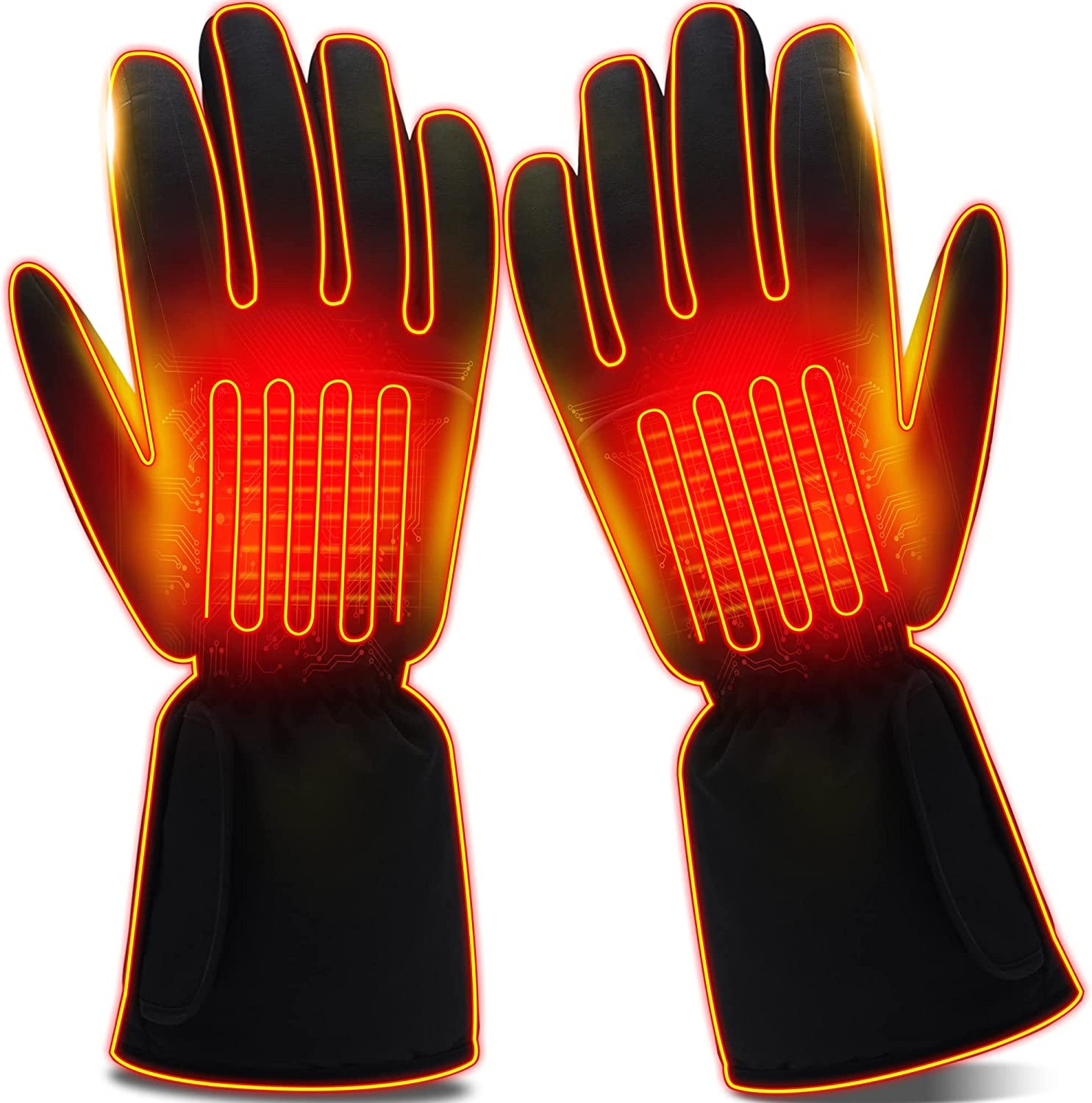 IFWATER Electric Heated Gloves for Men Women,Waterproof Touchscreen Heating Gloves Winter Thermal Sports for Skiing Snowboarding Cycling Motorcycle Hiking Hand Warmer Gloves