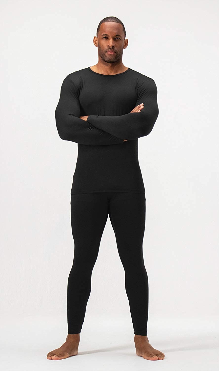 DEVOPS Men s Thermal Underwear Long Johns Set with Fleece Lined