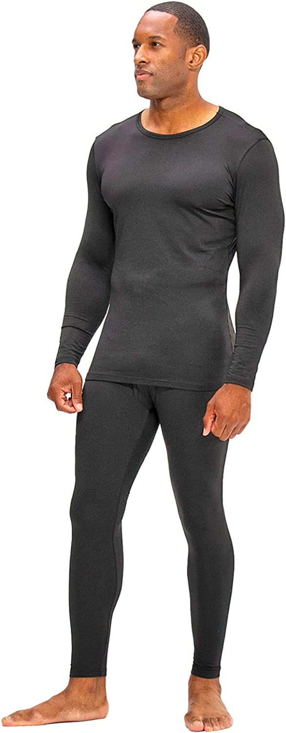DEVOPS Men s Thermal Underwear Long Johns Set with Fleece Lined
