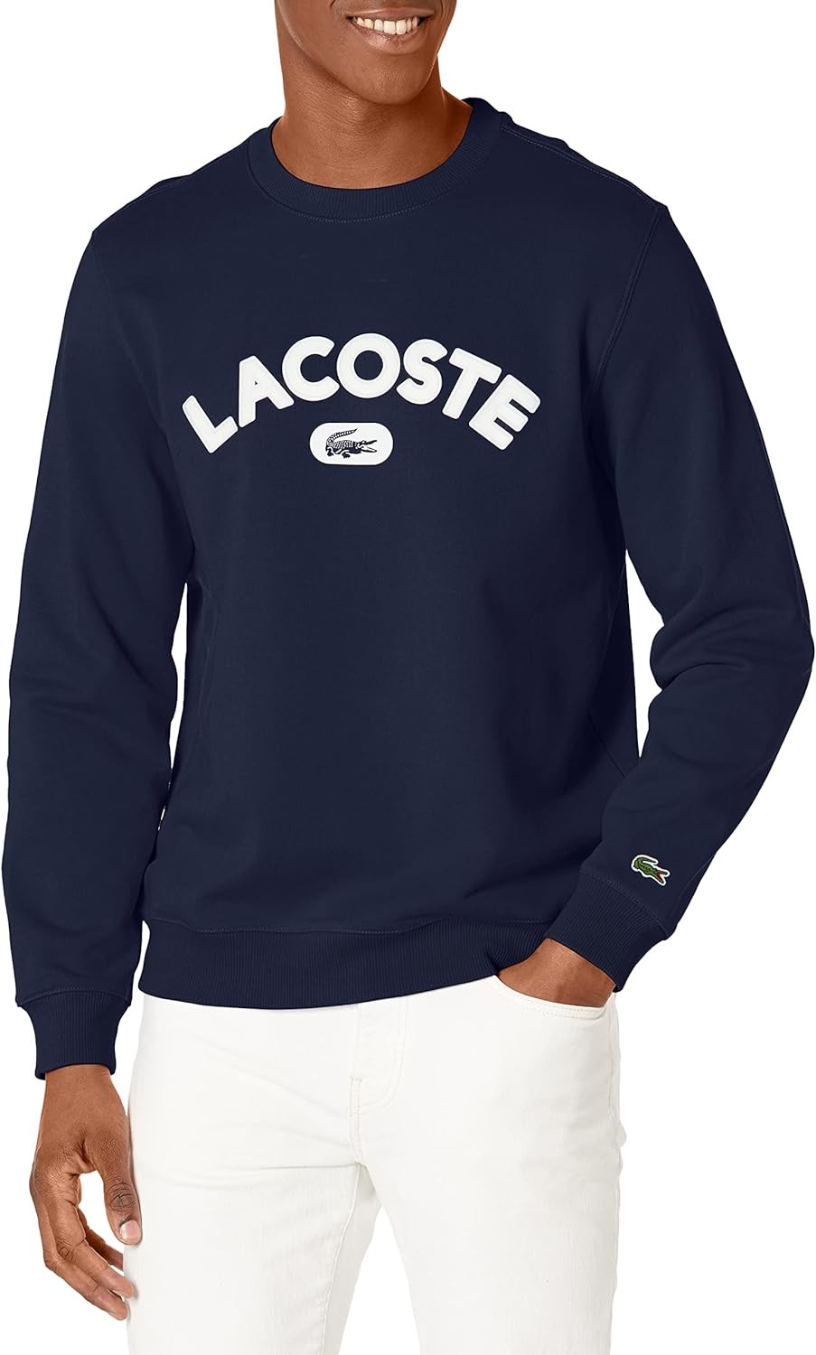 Lacoste Men s Long Sleeve Graphic Crew Neck Sweatshirt