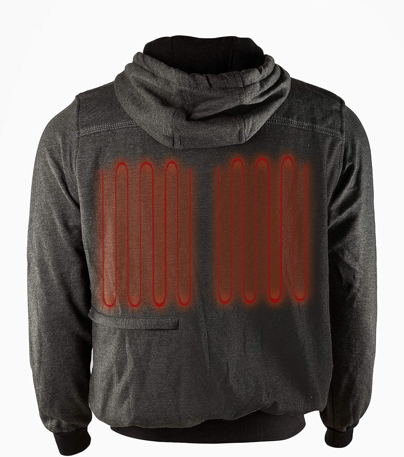 Heated Hoodie | Heated Fleece Jacket with 12V Battery | 4 x Heating Elements