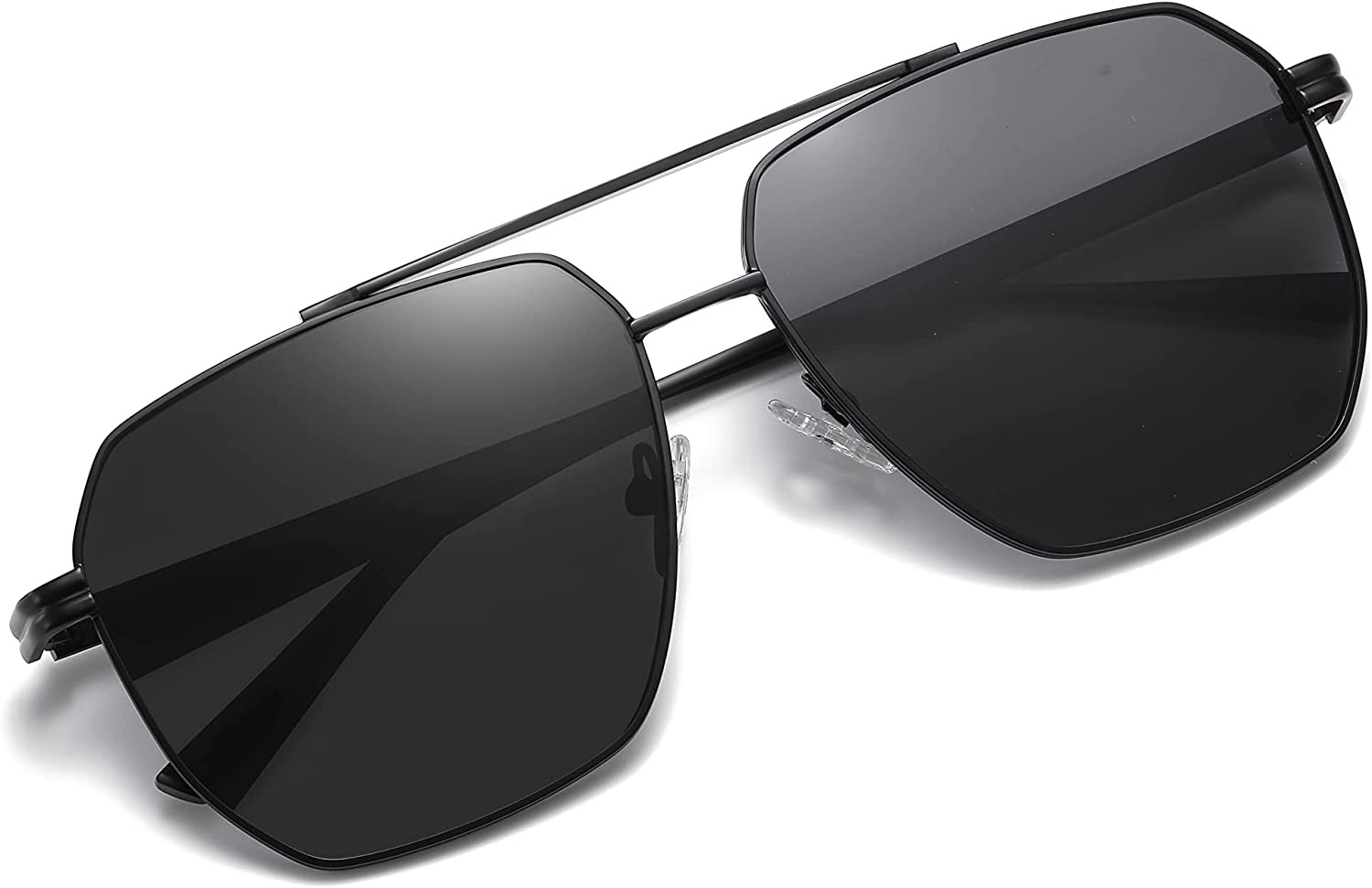 JFXQDR Retro Oversized Square Polarized Sunglasses for Women Men, Large Aviator Sun Glasses, Vintage Big UV400 Shades RFS5201