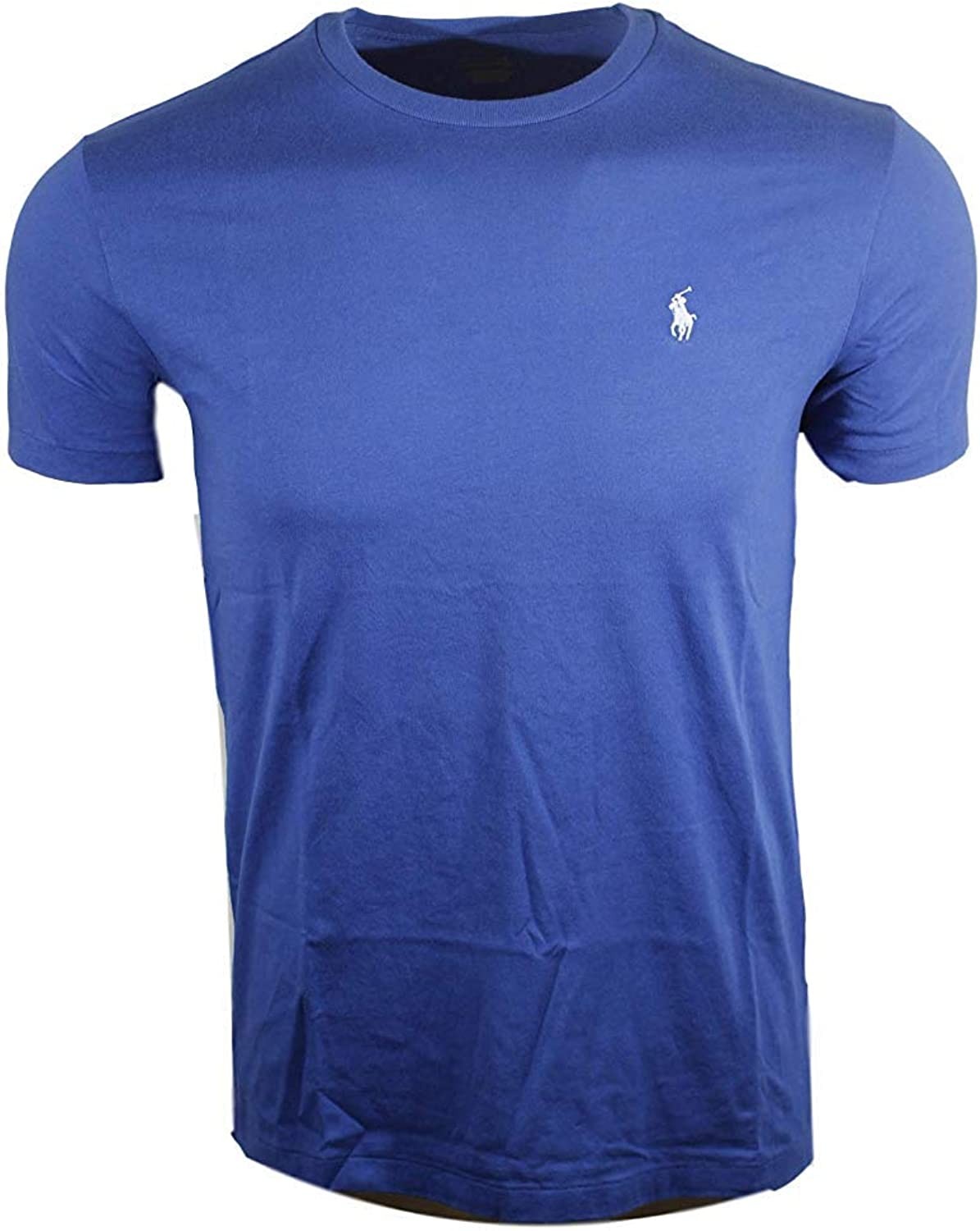 Polo Ralph Lauren Men s Pony Logo Crew Neck T-Shirt (Small, Blue (Light Blue Pony))