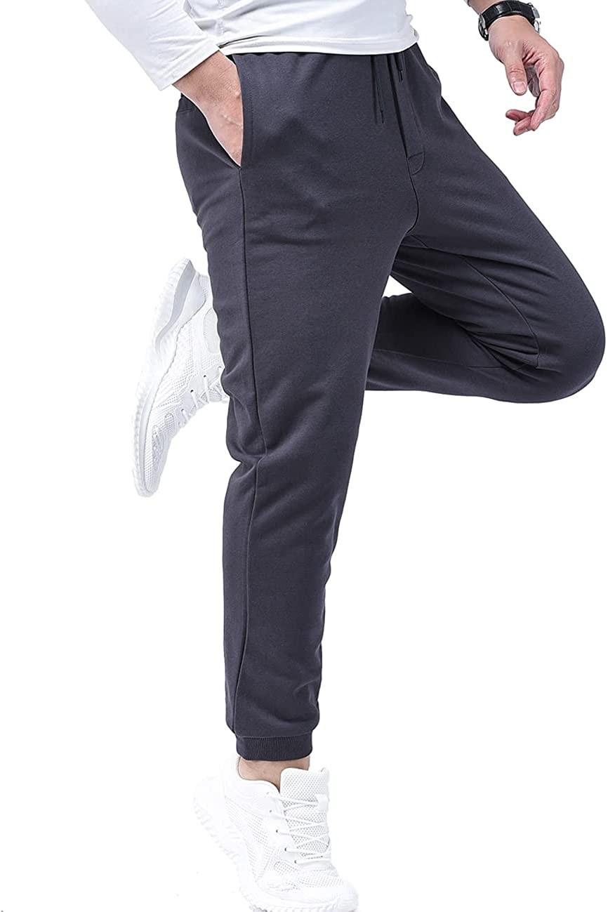 Zoulee Classic Drawstring-Waist Zipper Logo Jogger Pants with Zipper Fly