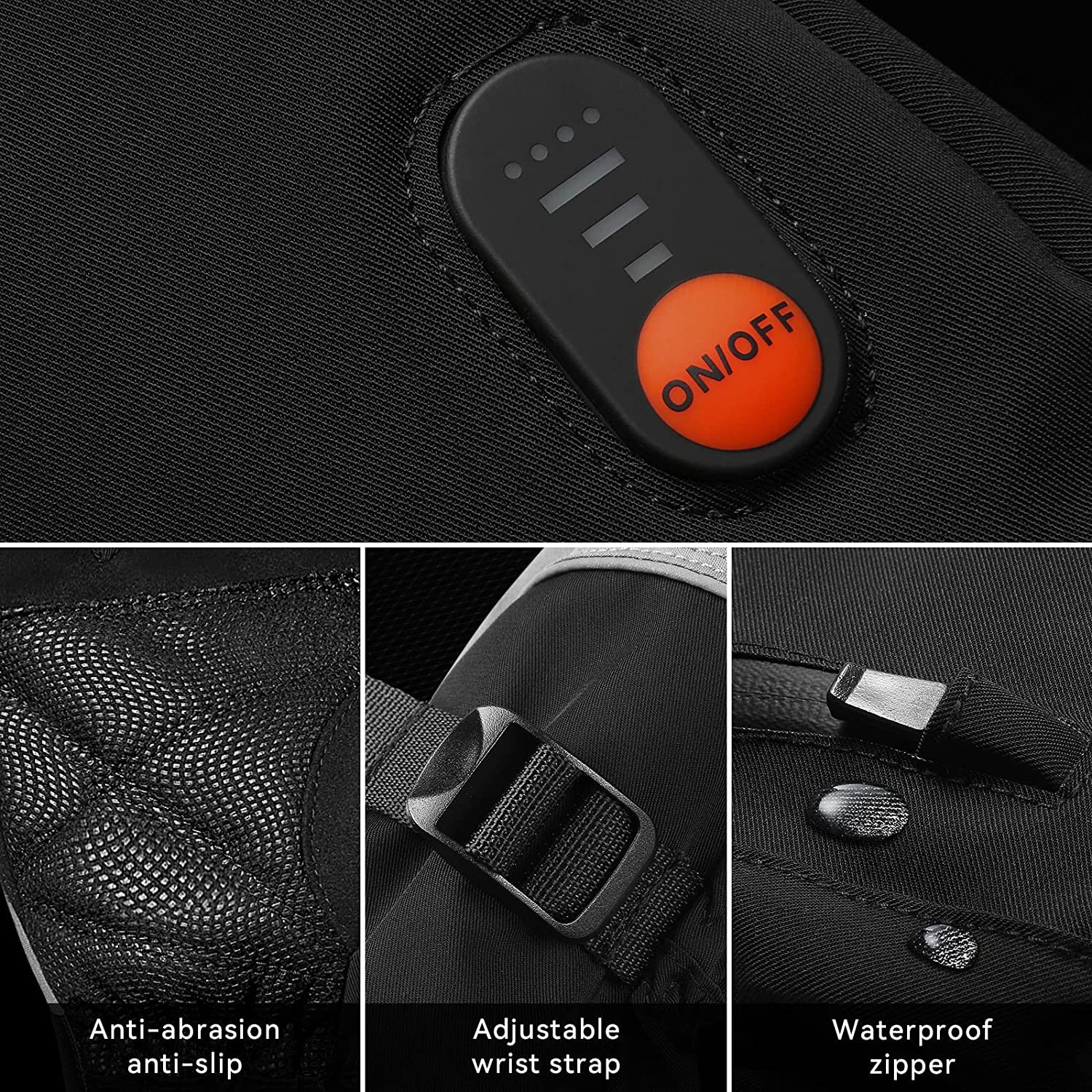 Heated Gloves for Men Women 7.4V Battery 22.2KW.H Rechargeable Heated Ski Gloves Touchscreen Waterproof Electric Heated Gloves for Winter Outdoor Work Skiing Hiking Camping Raynaud